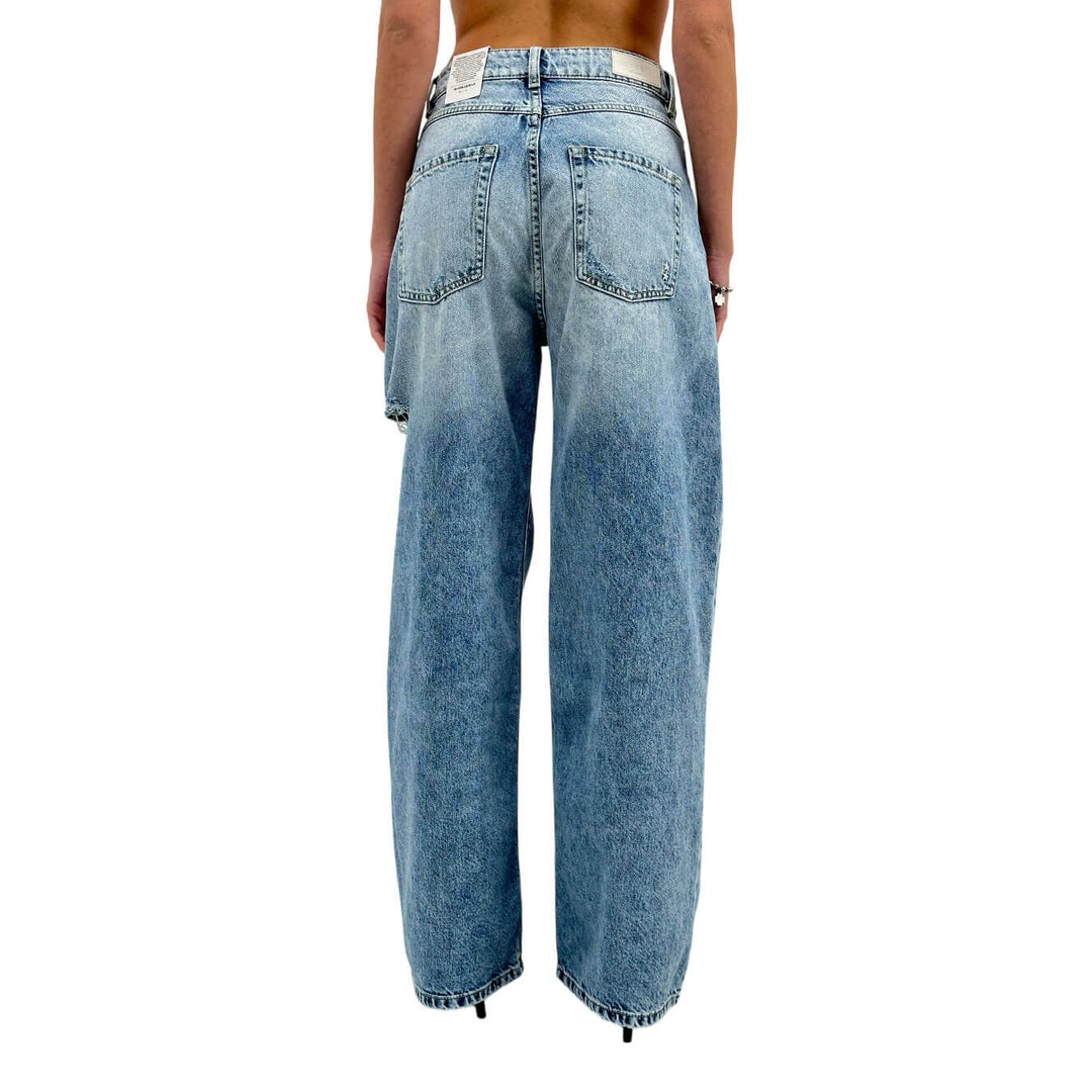 Icon Denim Poppy Pantaloni Donna, Jeans, Cotone, Blu Chiaro