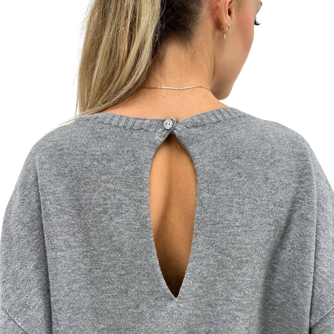 Motel, Maglia, Donna, Tessuto Misto, Grigio