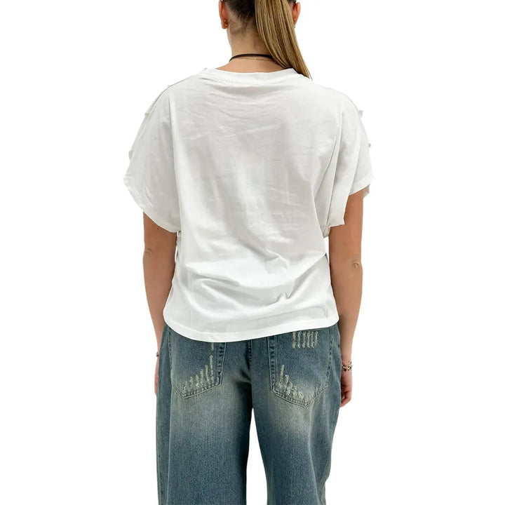 Kontatto, T-Shirt, Donna, Cotone, Bianco