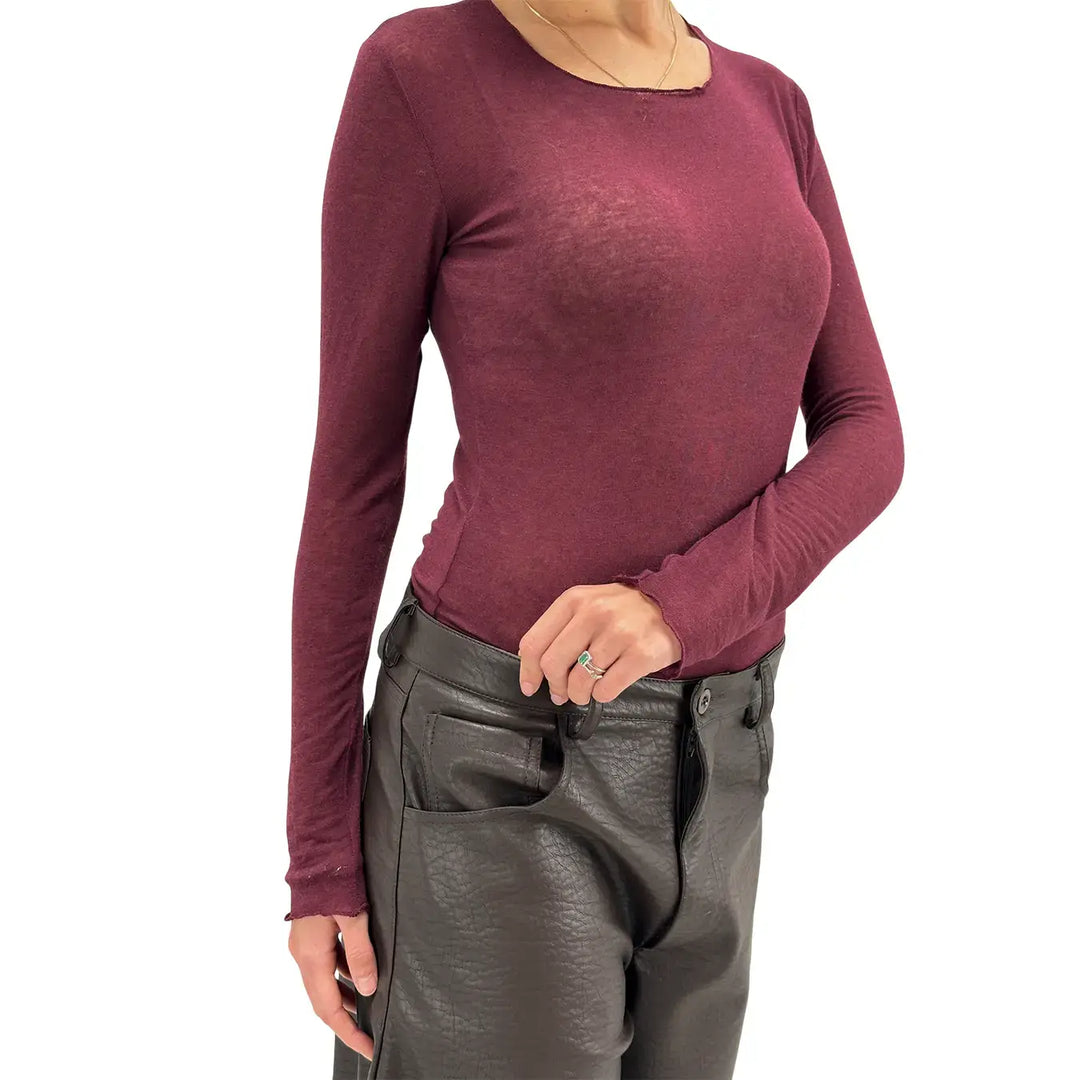 Motel, Maglia, Donna, Tessuto Misto, Bordeaux