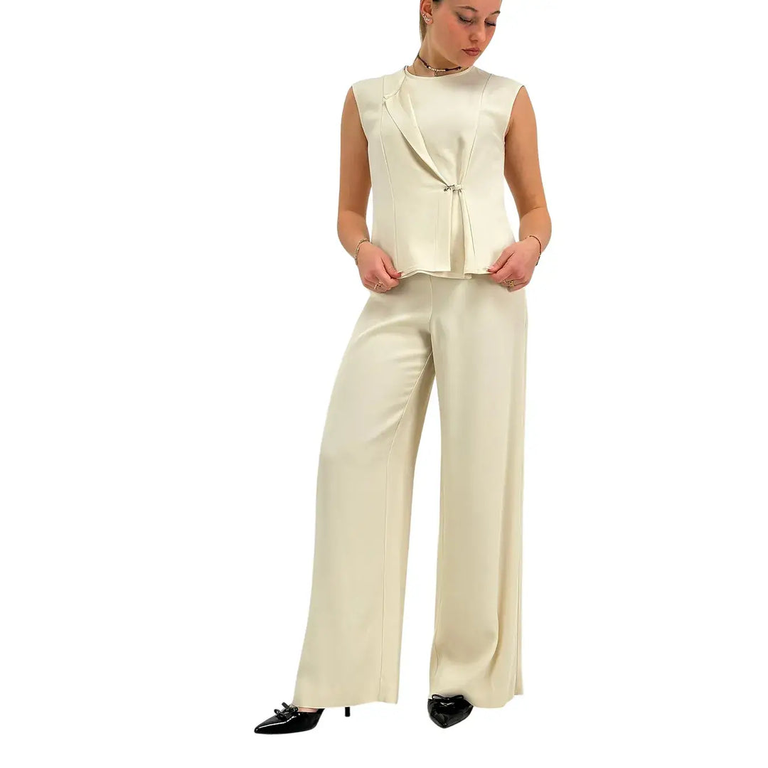 Ottod'Ame, Top, Donna, Dettaglio Metallo, Latte
