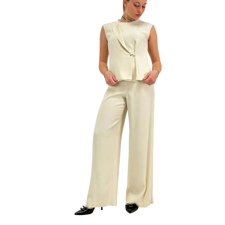 Ottod'Ame, Top, Donna, Dettaglio Metallo, Latte