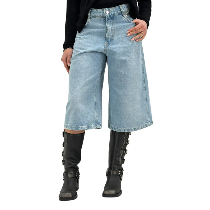 Kontatto, Bermuda, Donna, Denim, Blu