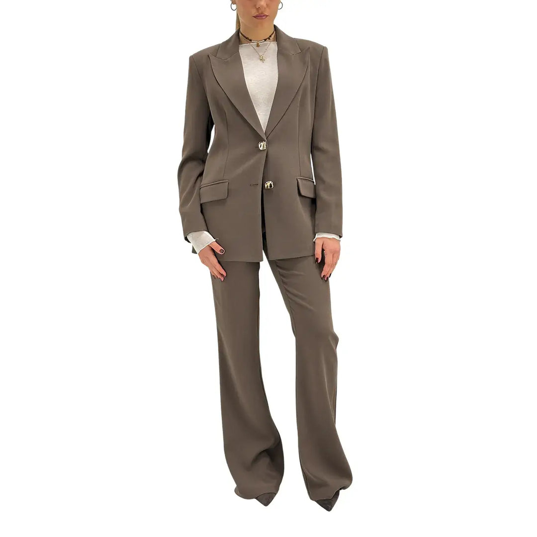 Koralline, Pantaloni, Donna, Poliestere, Marrone