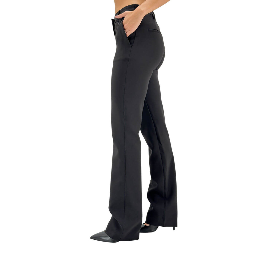 Relish, Pantaloni, Donna Cloes, Vita Alta, Poliestere, Nero
