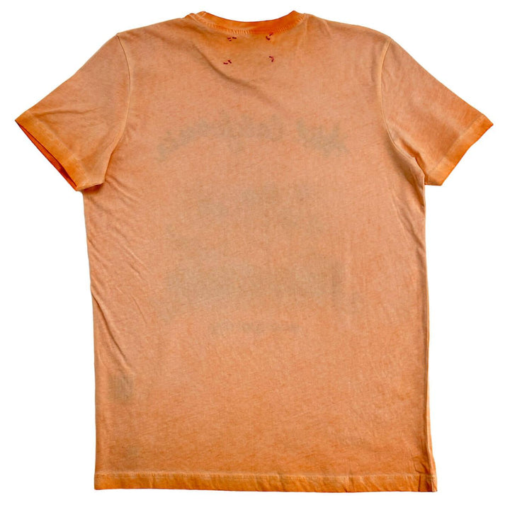Bob Maglia T-Shirt Uomo, Stampa "Hotel California", Cotone, Arancione - BassiniBoutique.it