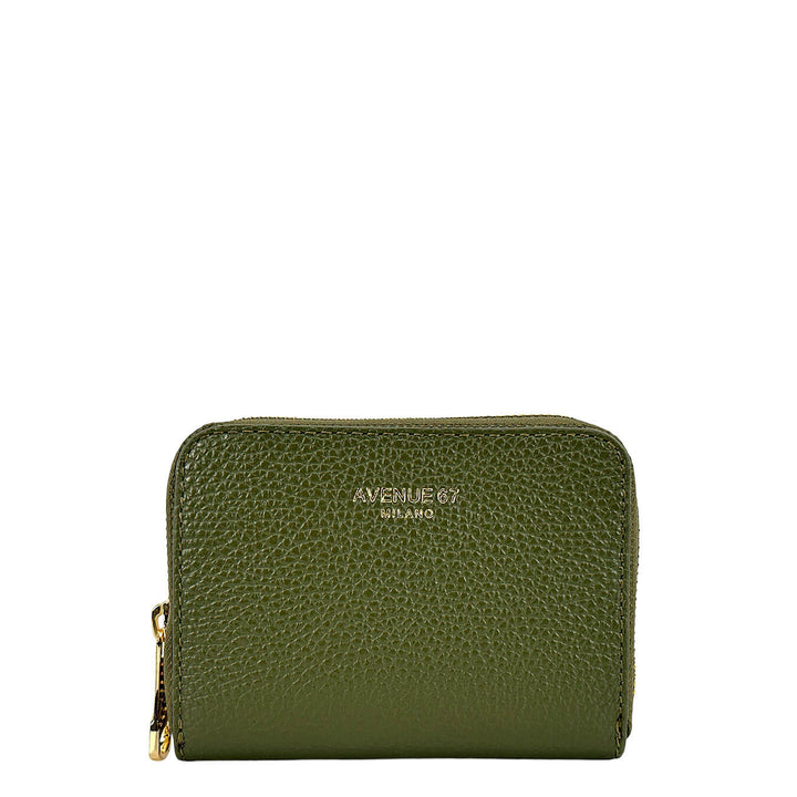 Avenue67 Mel Women's Wallet, Small, Zip Around, Leather, Green