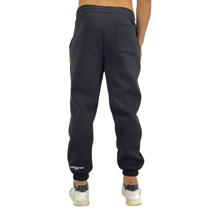 Superculture, Pantaloni, Uomo, Cotone, Nero