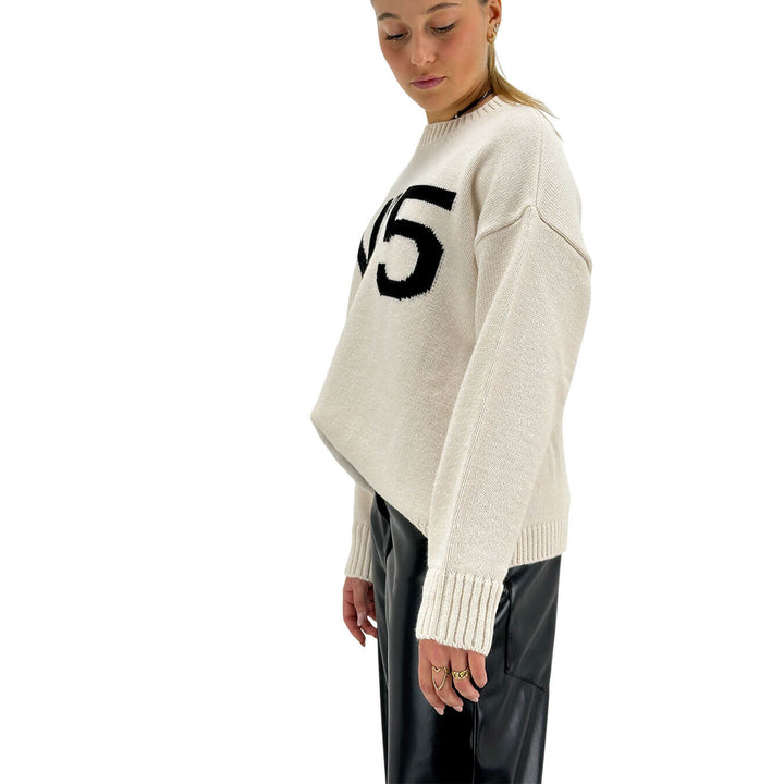 Tensione In, Maglia, Donna, Tessuto Misto, Avorio