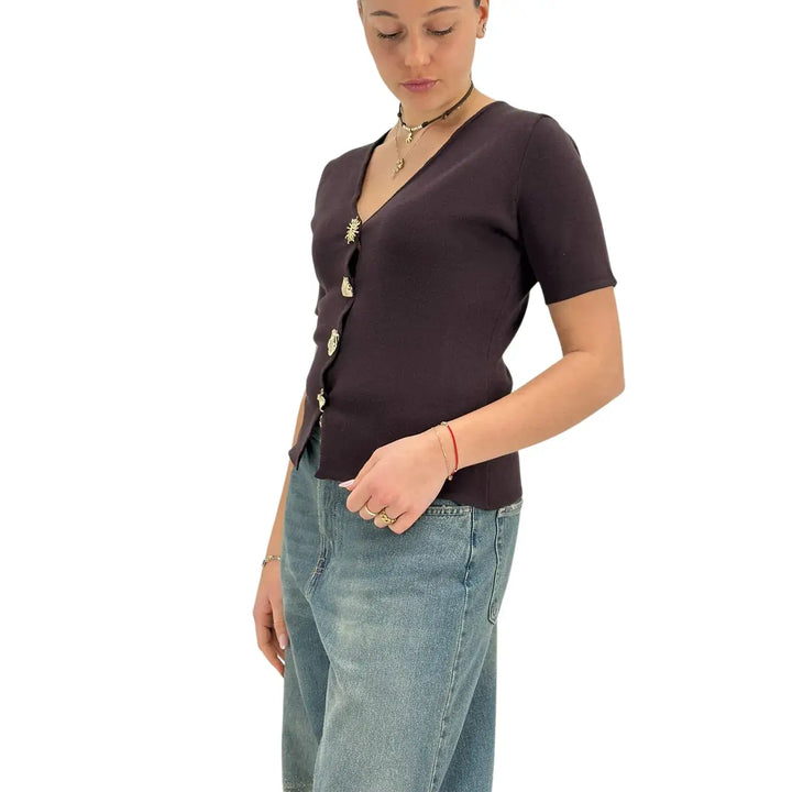 Kontatto, Giacchina in Maglia, Donna, Marrone