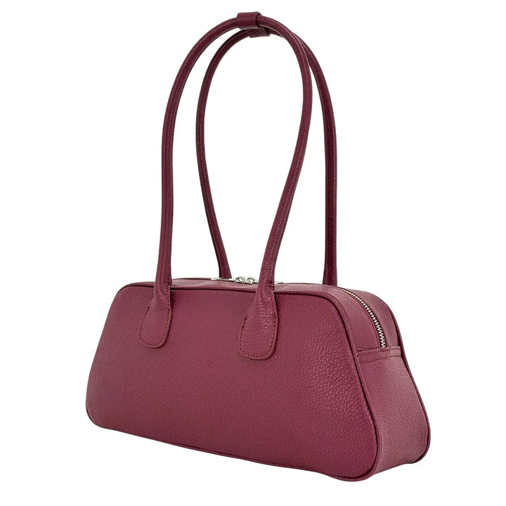 Bassini, Borsa, Donna, Sofia, Pelle, Bordeaux