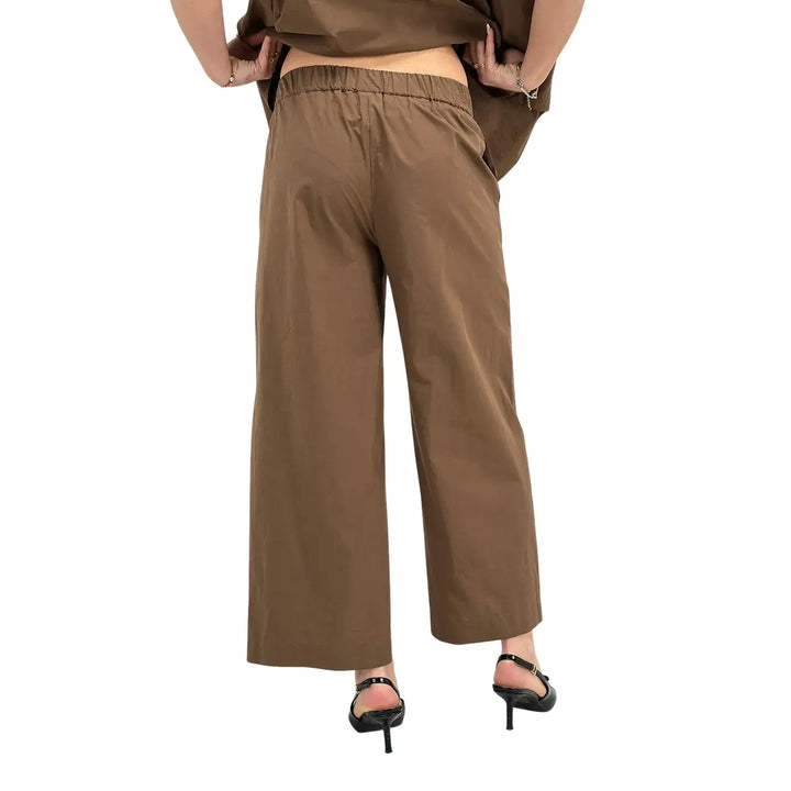 Ottod'Ame, Pantaloni, Donna, Ampi, Cioccolato