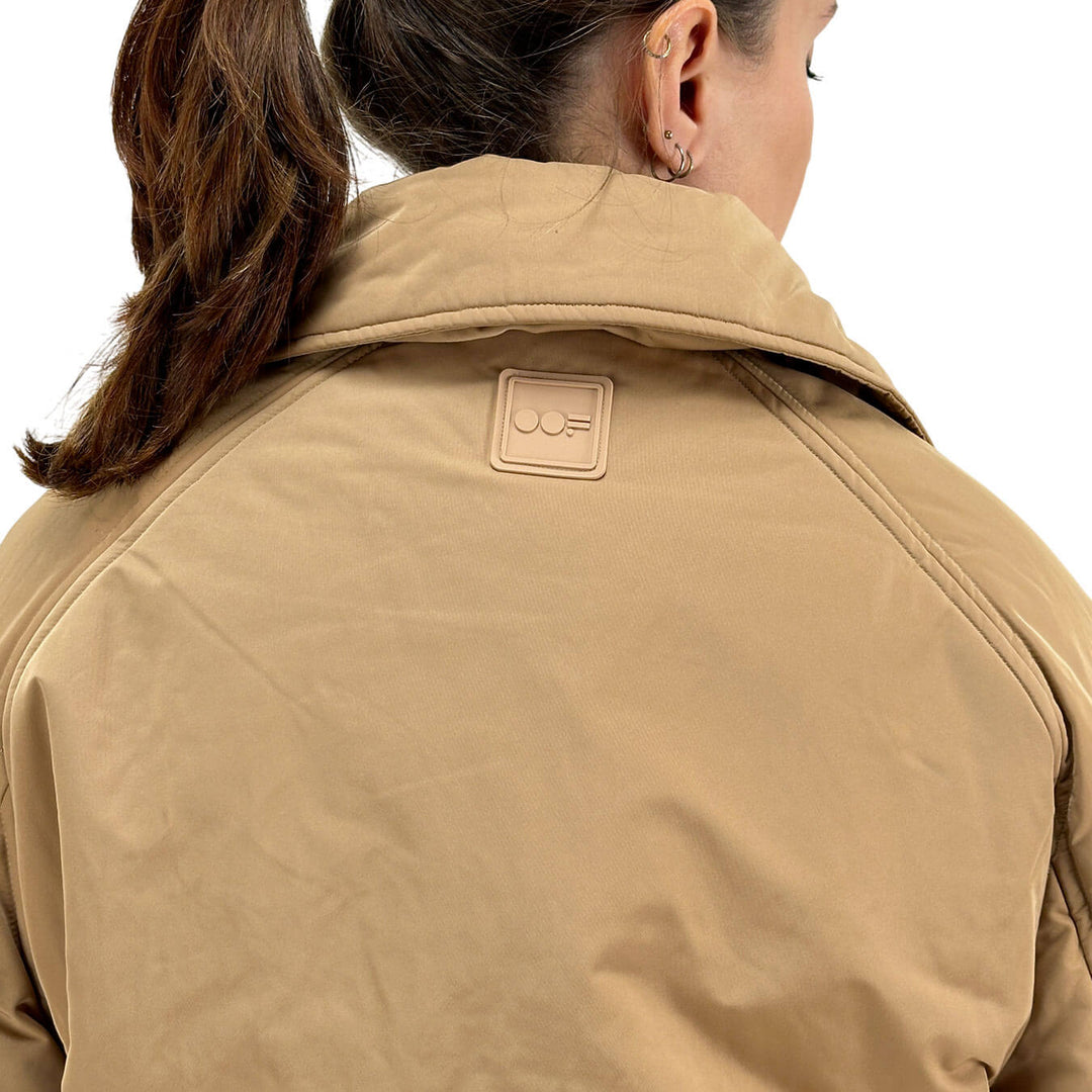 Oof Wear, Cappotto, Donna, Nylon, Beige