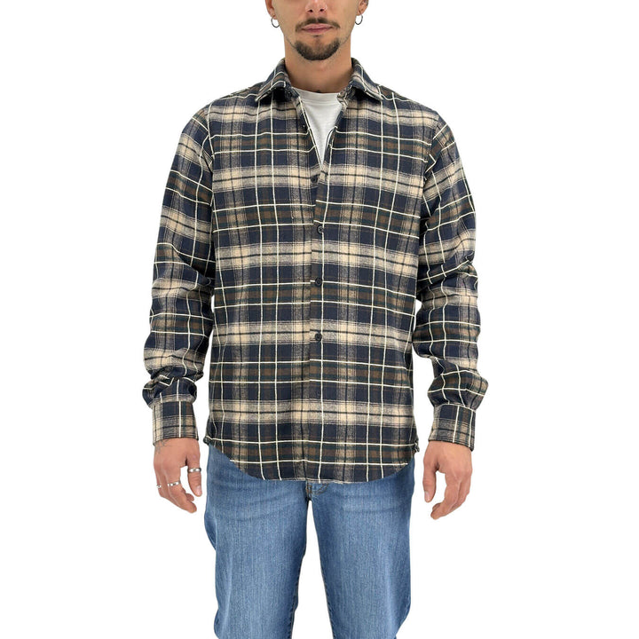 Markup, Camicia, Uomo, Cotone, Marrone