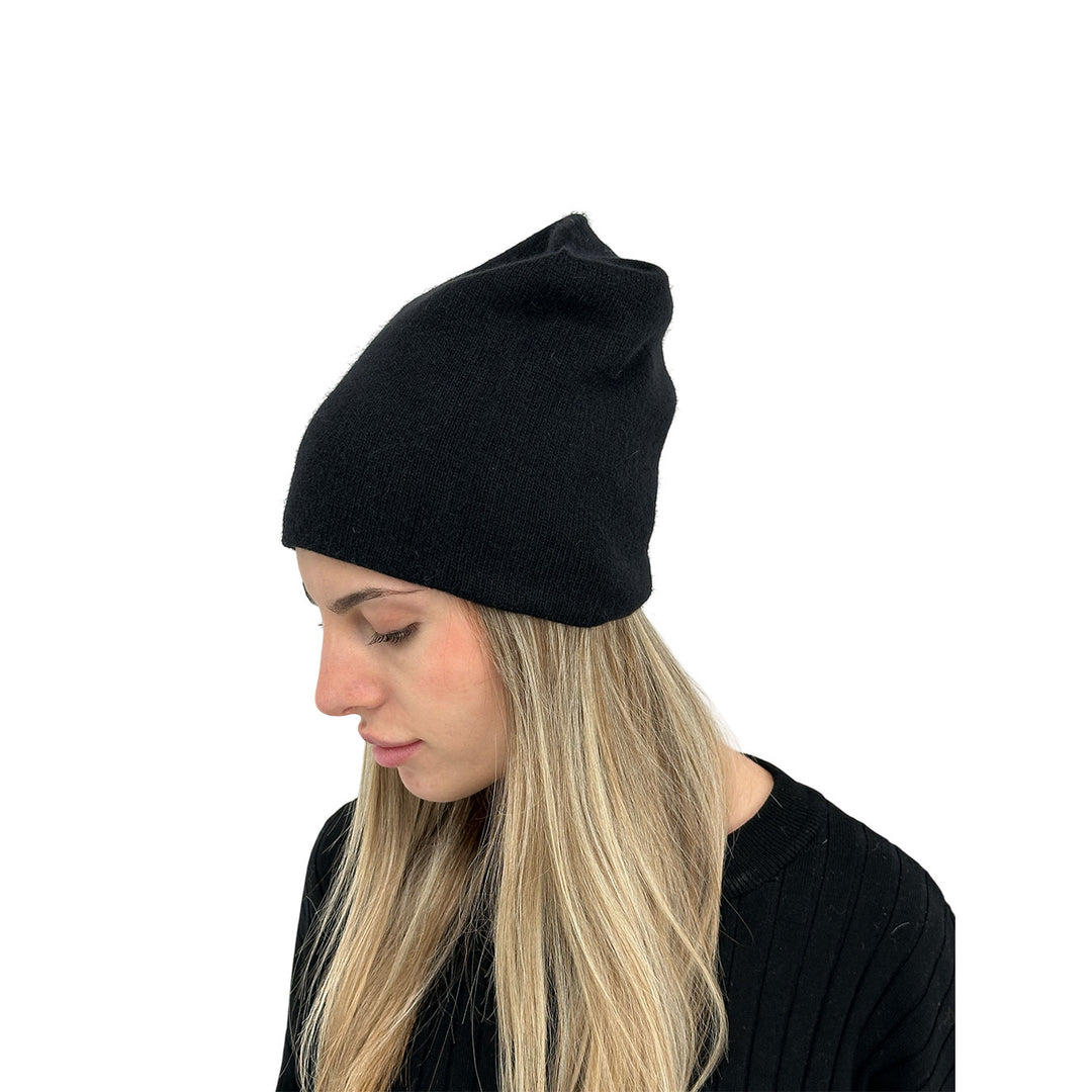 Bassini Cappello Donna, Modello Basic, Tessuto Misto, Nero