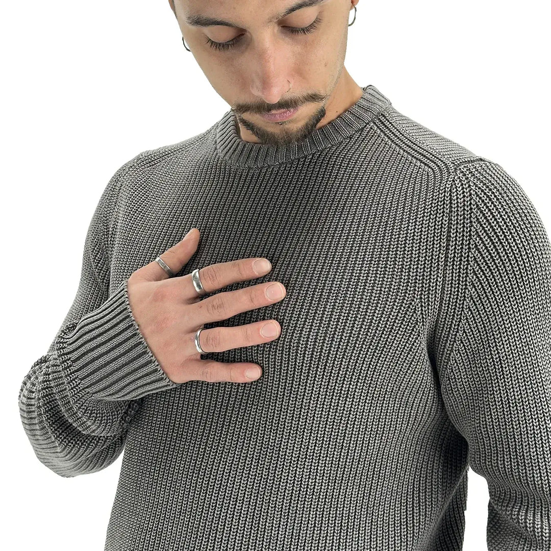 BL.11 Block Eleven, Maglia, Uomo, Cotone, Grigio