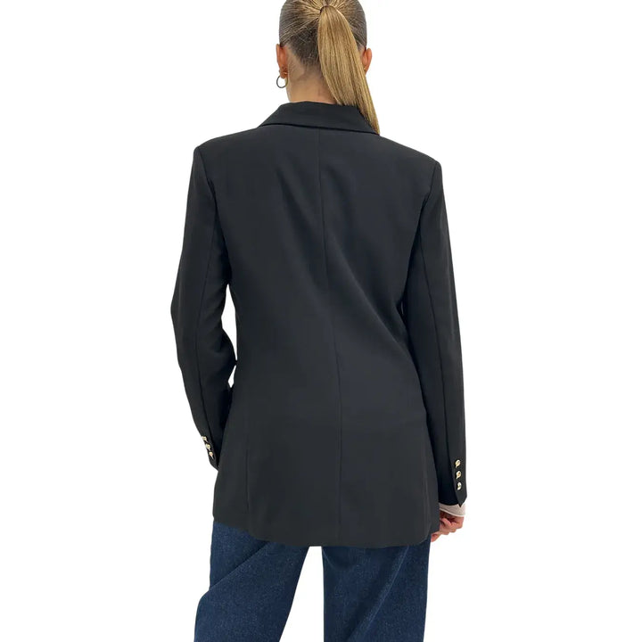 Koralline, Giacca, Doppio Petto, Poliestere, Nero