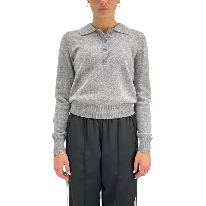 Tensione In, Maglia Polo, Donna, Lana, Grigio