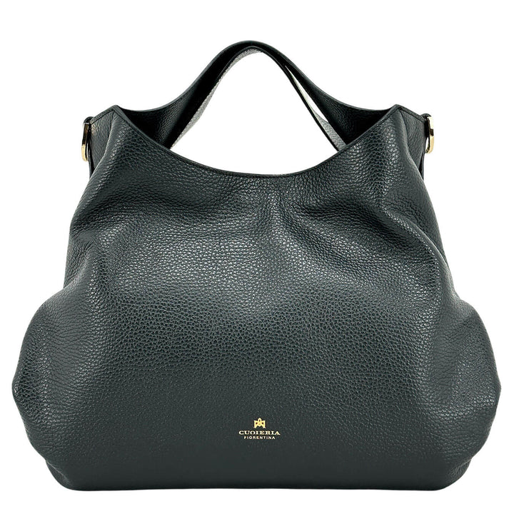 Cuoieria Fiorentina Gaia Borsa Donna, Handbag Media, Pelle, Nero