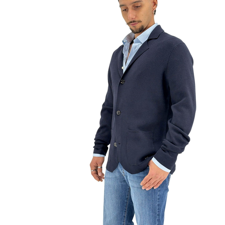 Markup, Maglia Giacca, Tessuto Misto, Blu