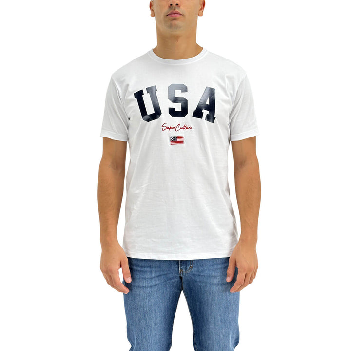 Superculture, T-Shirt, Uomo, Cotone, Bianco