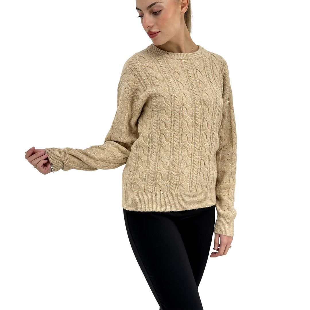 Markup, Maglia, Donna, Tessuto Misto, Beige