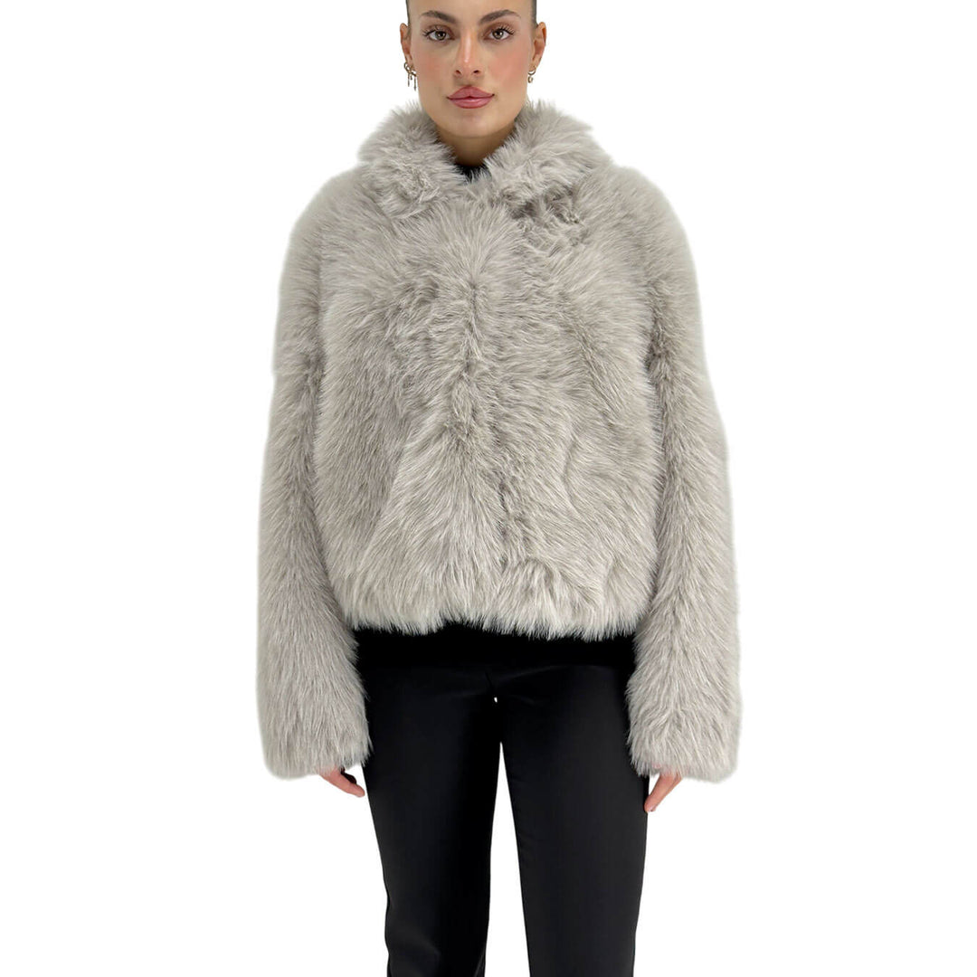 Relish, Ecopelliccia, Donna, Poliestere, Grigio