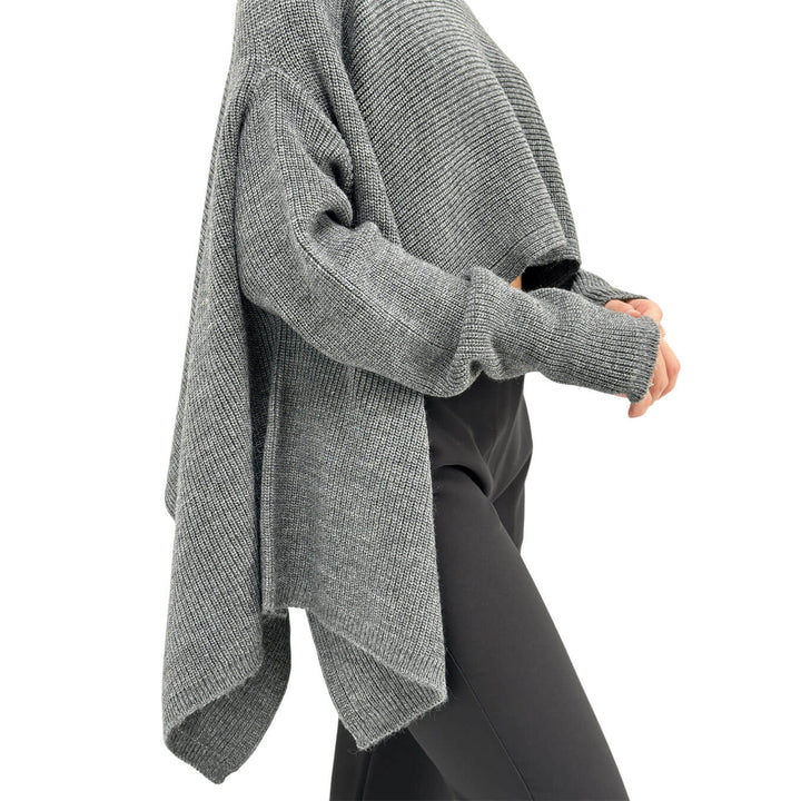 Relish, Maglia, Donna, Taso, Collo Alto, Acrilico, Grigio