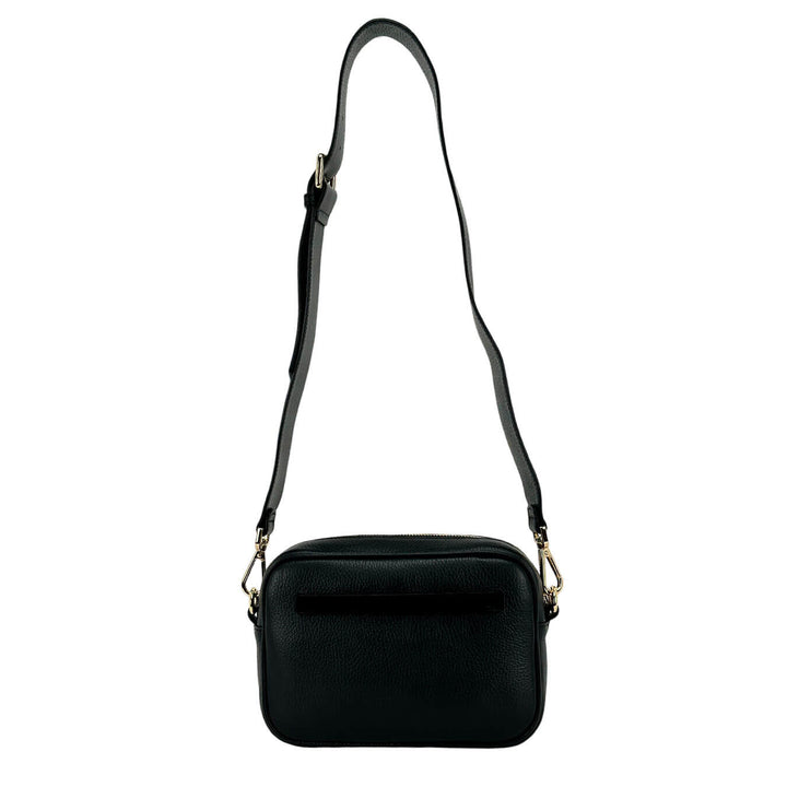 Avenue67 Olga Borsa Donna, Tracolla, Crossbody, Camoscio, Nero