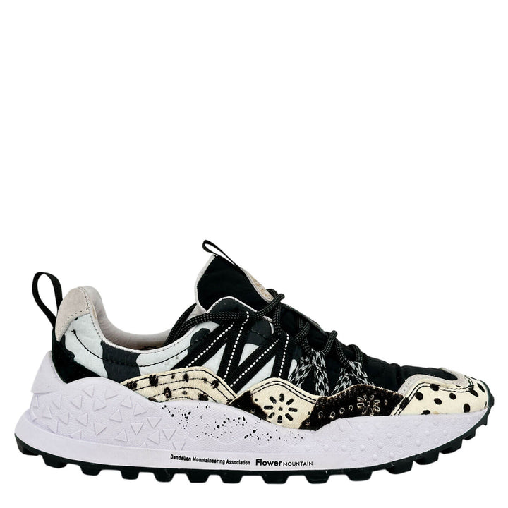 Flower Mountain Washi Sneakers Donna, Suede e Nylon, Bianco