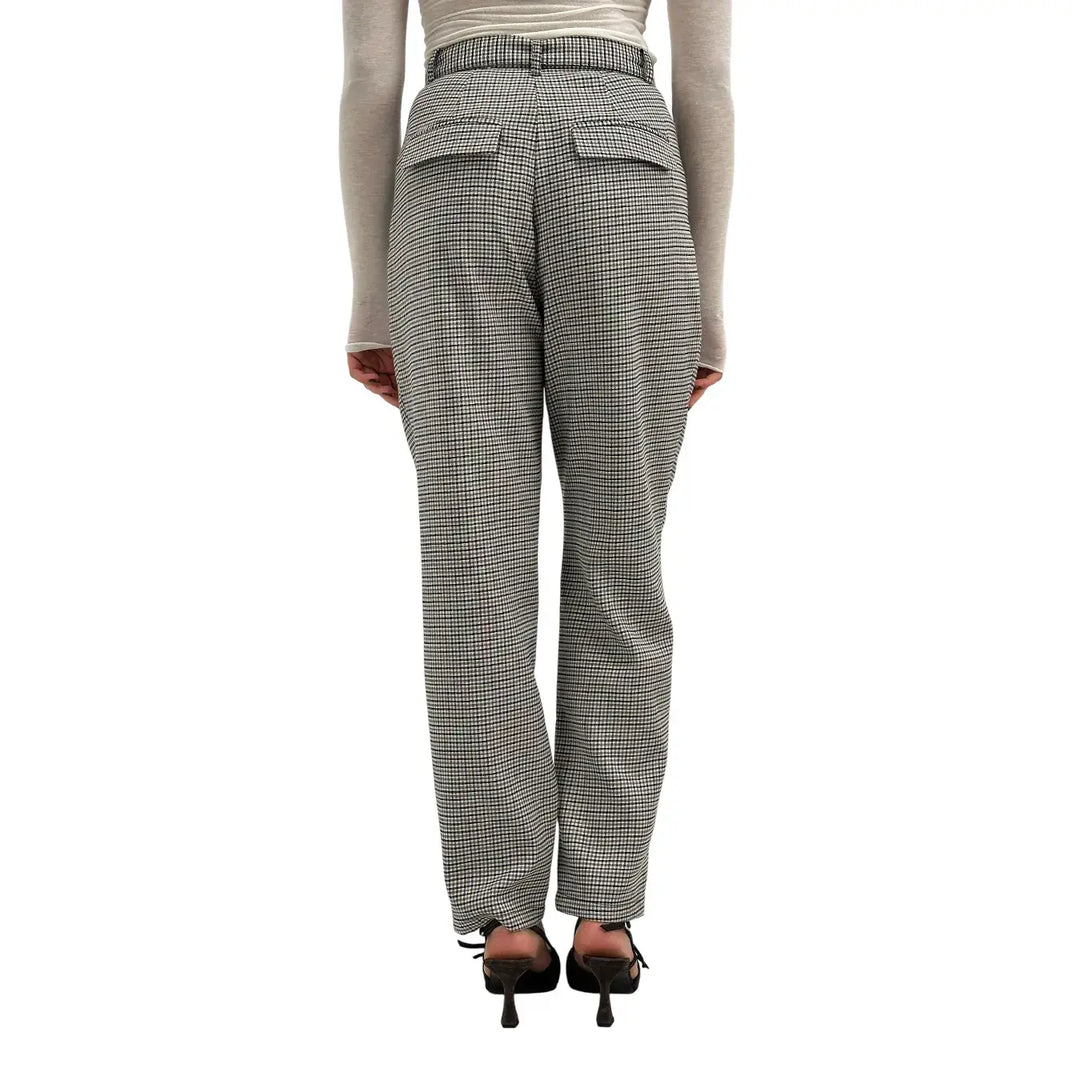 Koralline, Pantaloni, Donna, Pied de Poule, Tessuto Misto, Donna