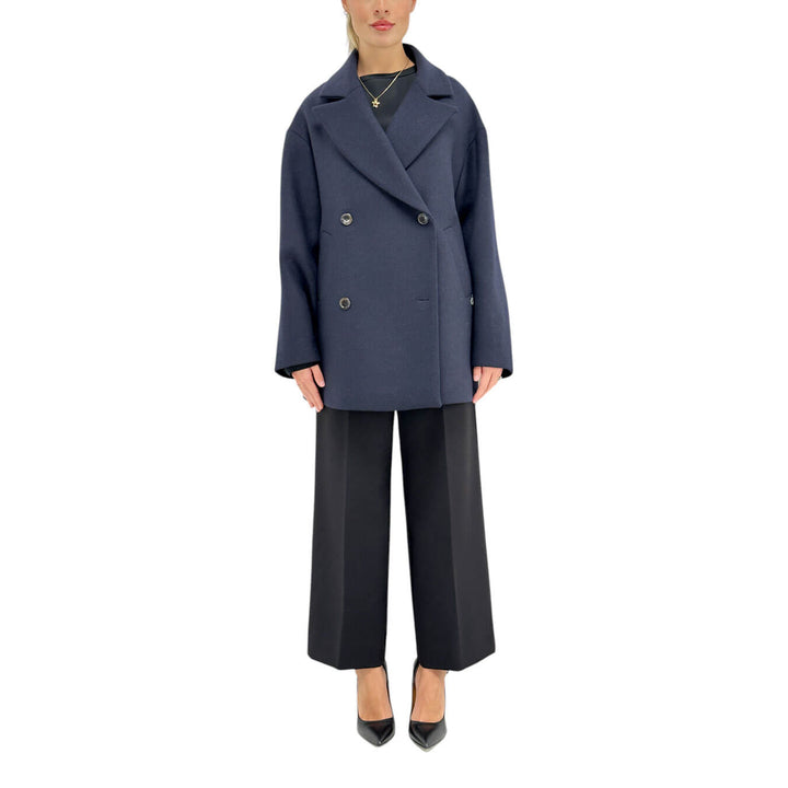 Ottod'Ame, Cappotto, Donna, Caban, Lana, Blu