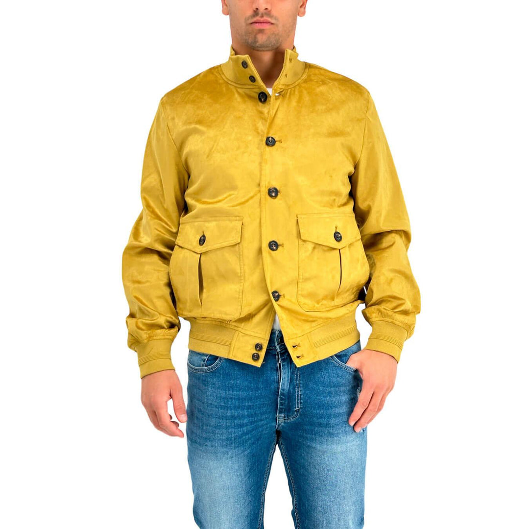 MarKup Men's Jacket, Biker Jacket, Ecological Suede, Slim, Pockets