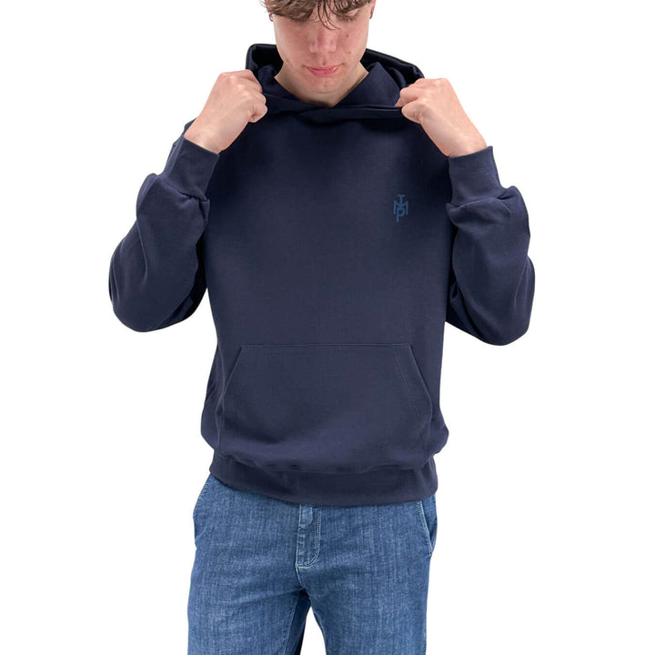 Imperial Felpa Basic Uomo, Cappuccio, Cotone Misto, Blu