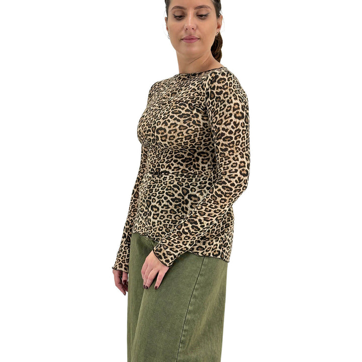 Motel, T-Shirt, Donna, Tessuto Misto, Maculato
