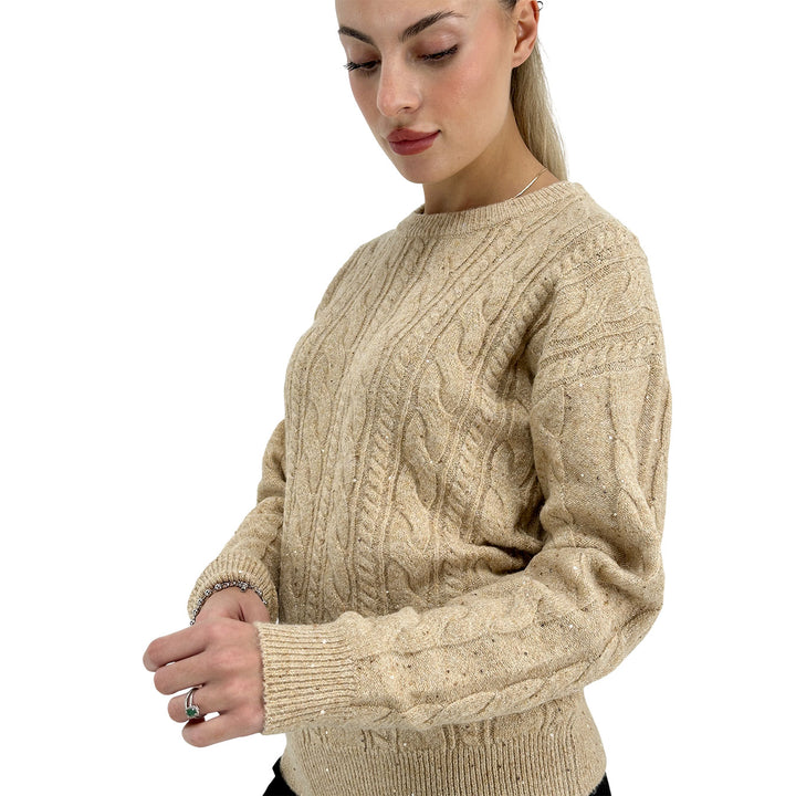 Markup, Maglia, Donna, Tessuto Misto, Beige
