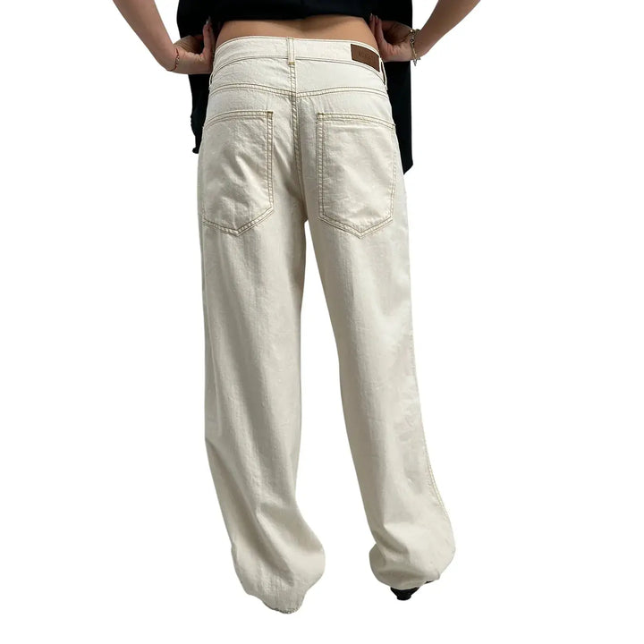 Kontatto, Pantaloni, Donna, Cotone, Bianco