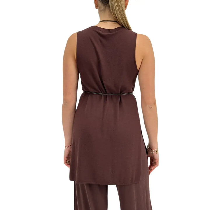 Kontatto, Maglia, Donna, Tessuto Misto, Marrone