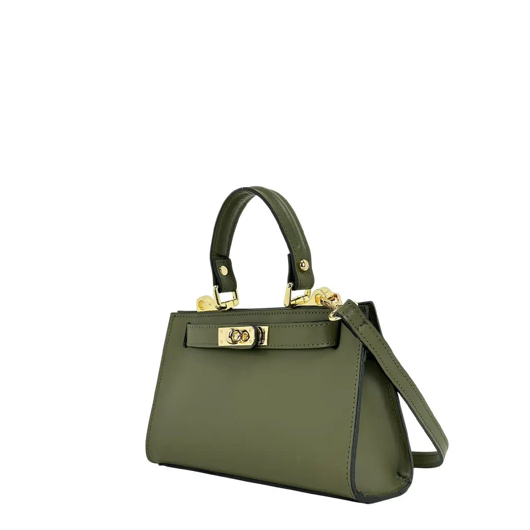 Bassini, Borsa, Donna, Alice, Pelle, Verde