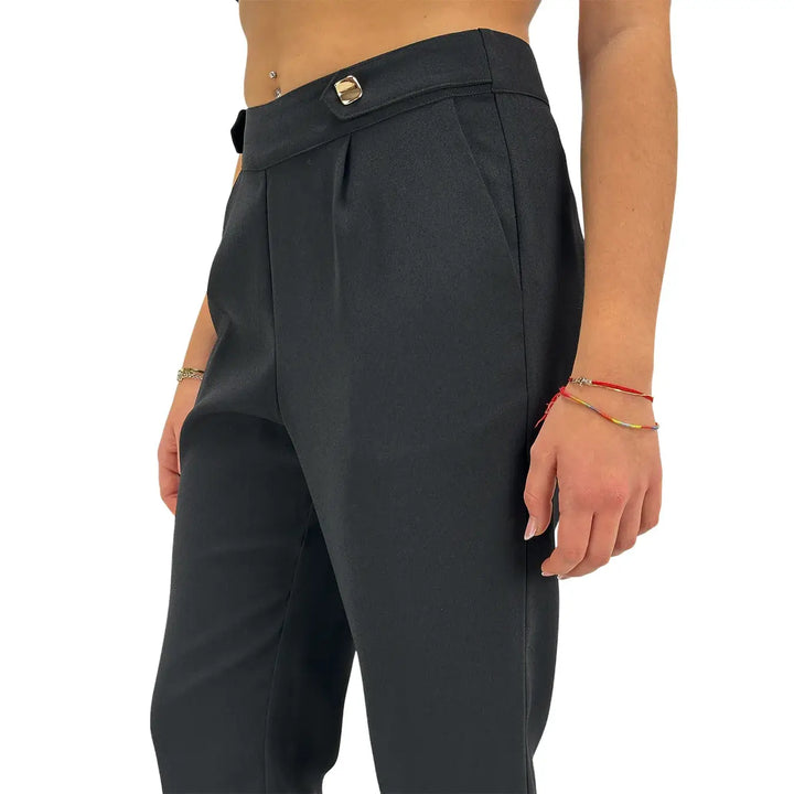 Koralline, Pantaloni, Donna, Poliestere, Nero