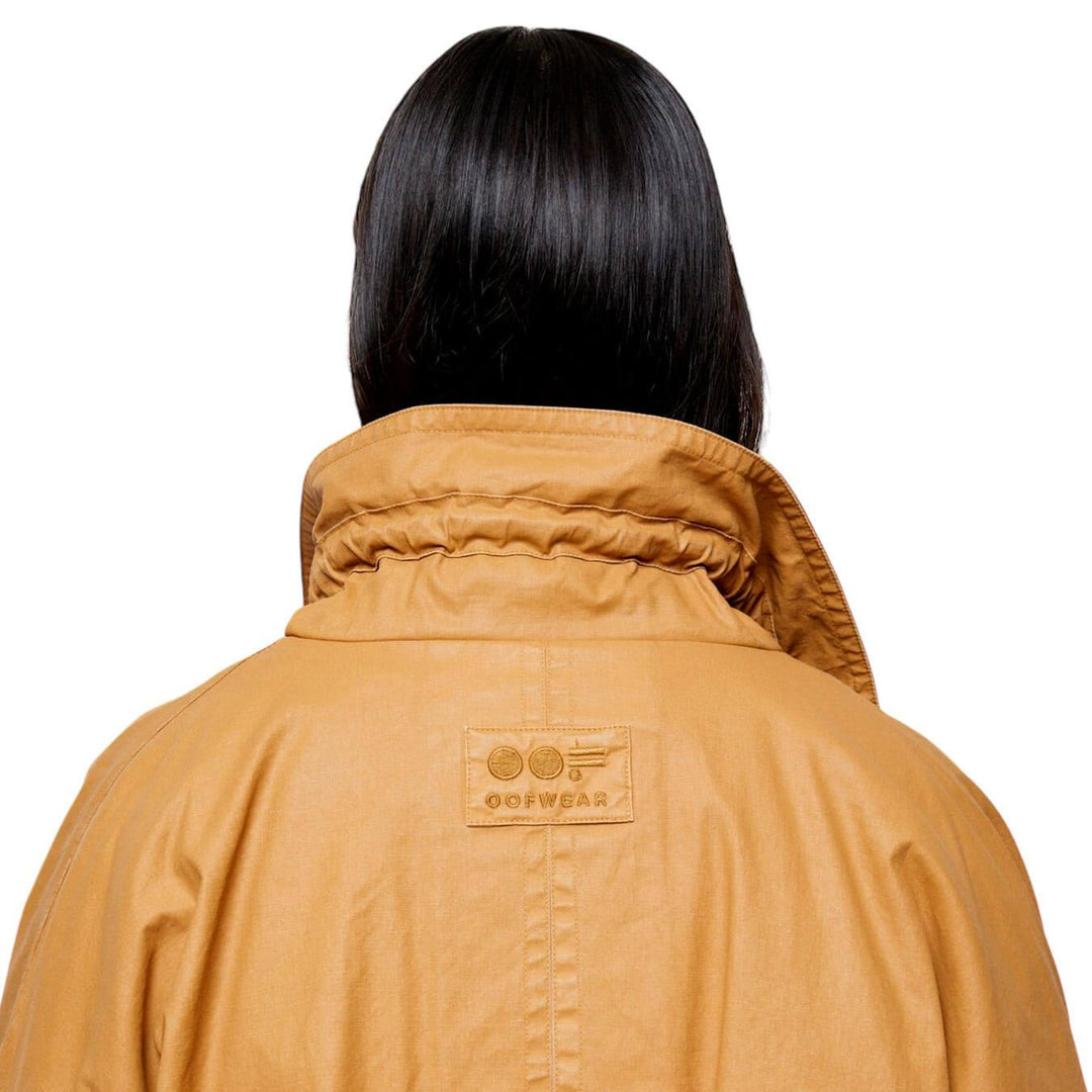 Oof Wear Women's Jacket, Long 9239, Waxed Cotton, Caramel