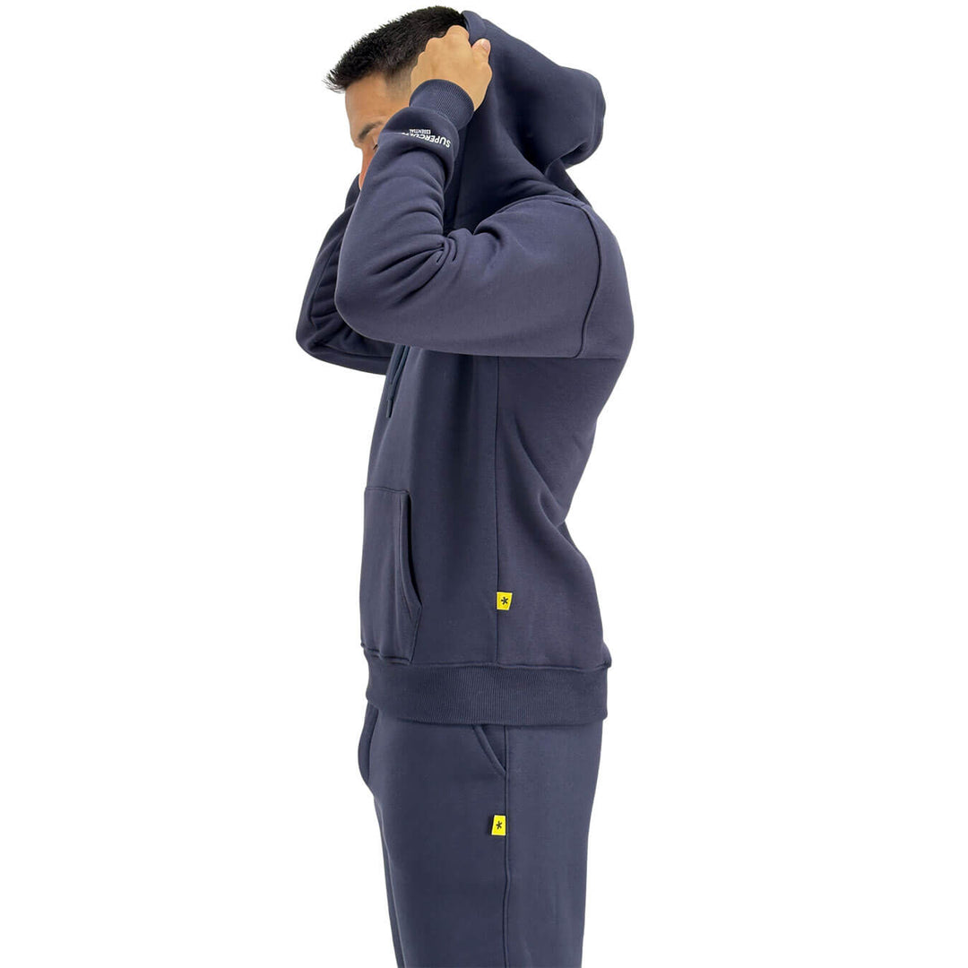 Superculture, Felpa, Uomo, Cotone, Blu