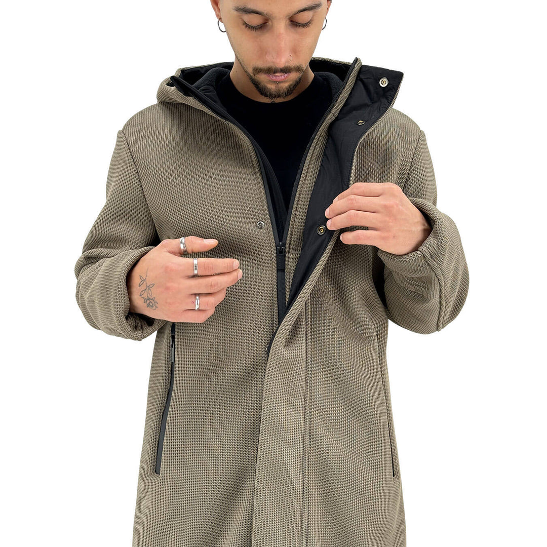 Markup, Parka, Uomo, Tessuto tecnico, Grigio