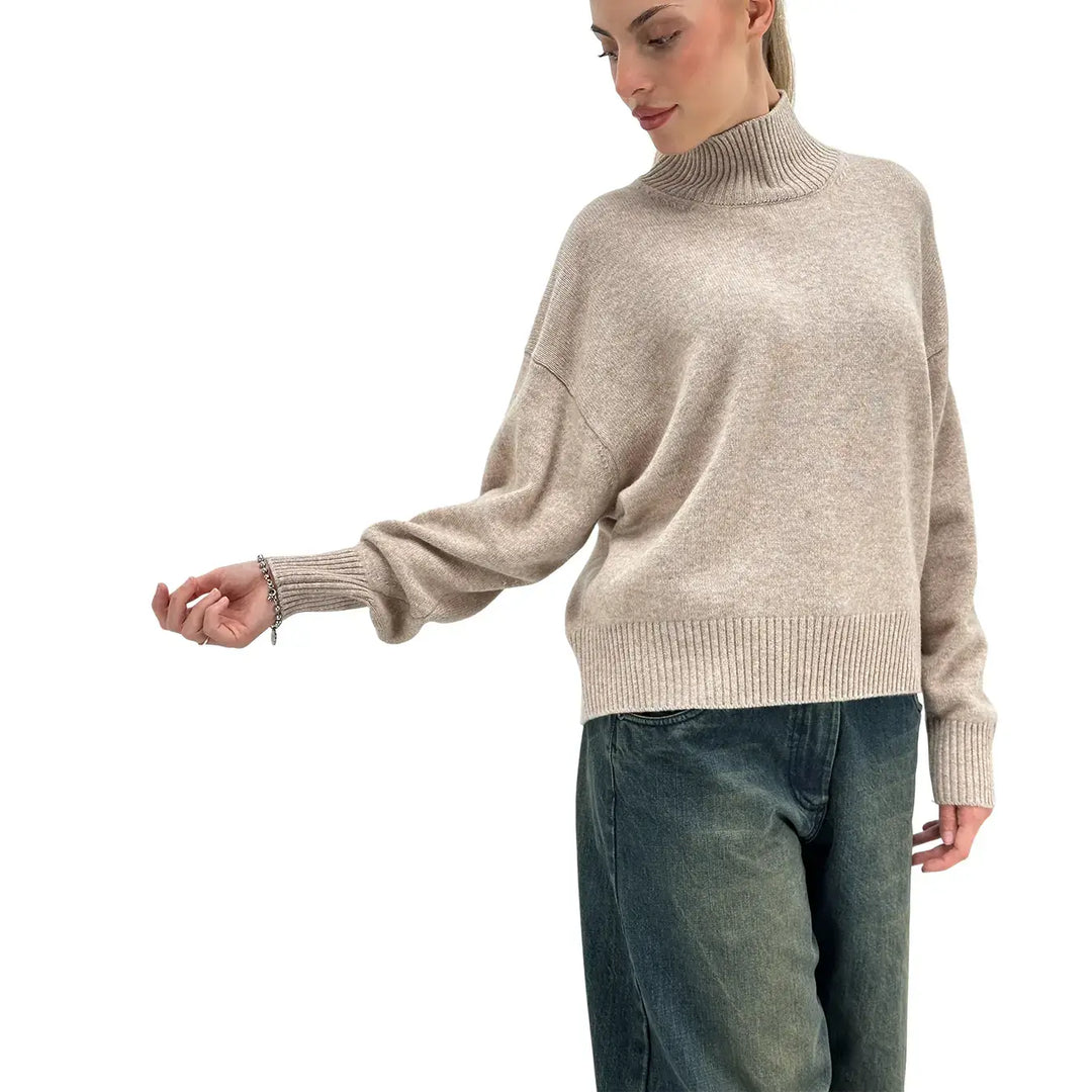 Motel, Maglia, Donna, Lana, Beige