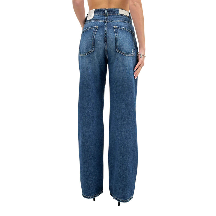 Icon Denim Poppy Pantaloni Donna, Jeans, Cotone, Blu Medio