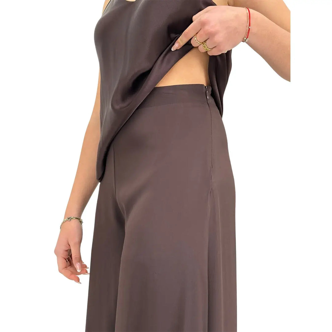 Ottod'Ame, Pantaloni, Donna, Ampi, Marrone