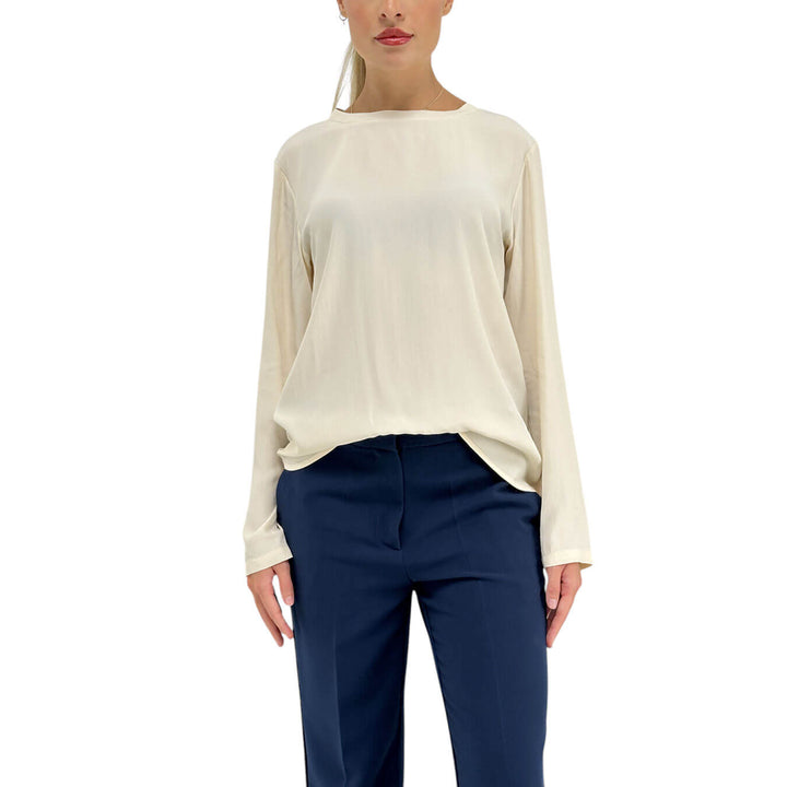 Ottod'Ame, Blusa, Donna, Serena, Acrilico, Avorio