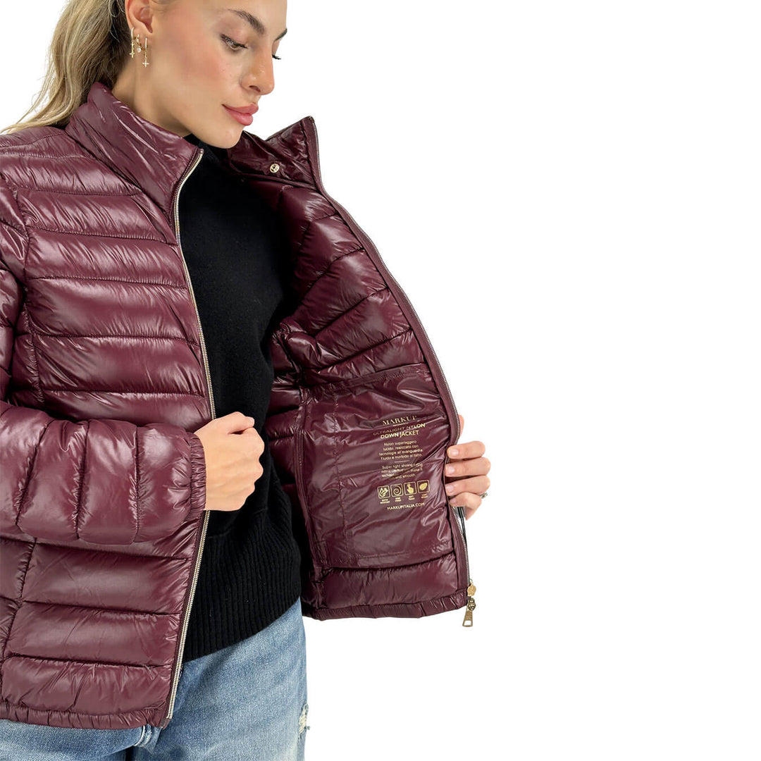Markup, Piumino, Donna, Nylon, Bordeaux