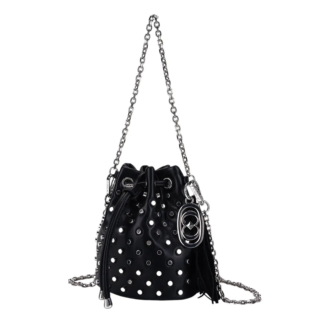 La Carrie, Secchiello, Donna, Ecopelle, Nero