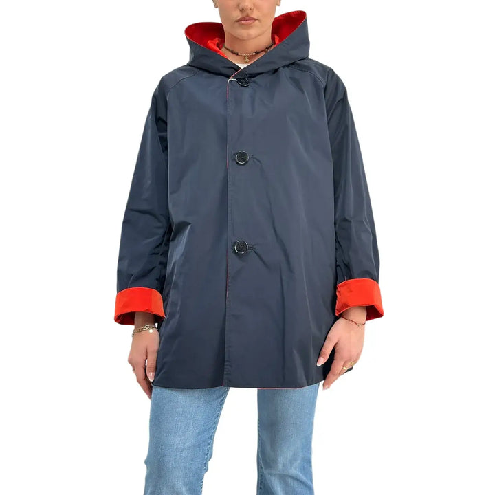 Oof Wear, Giacca, Donna, Reversibile, Blu e Rosso